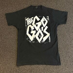 Tultex The Go-Go's Men’s M Medium Tee T-Shirt Black Tiki Style Print